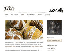 Tablet Screenshot of lulusbagels.com